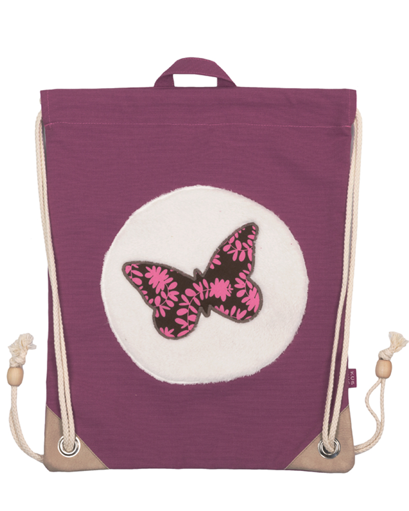 Batůžek textilní s motýlem